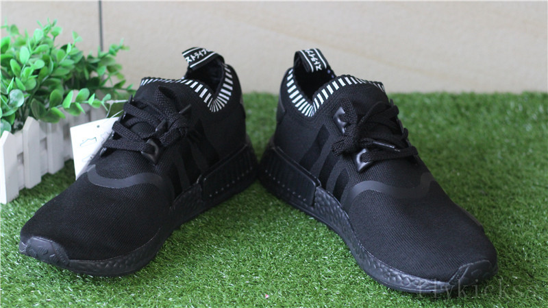Adidas NMD R1 Primeknit Blackout Triple Black
